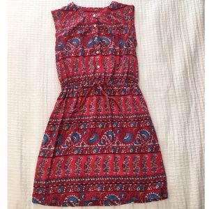 Loft Petite Fan Floral Cap Sleeve Shirtdress